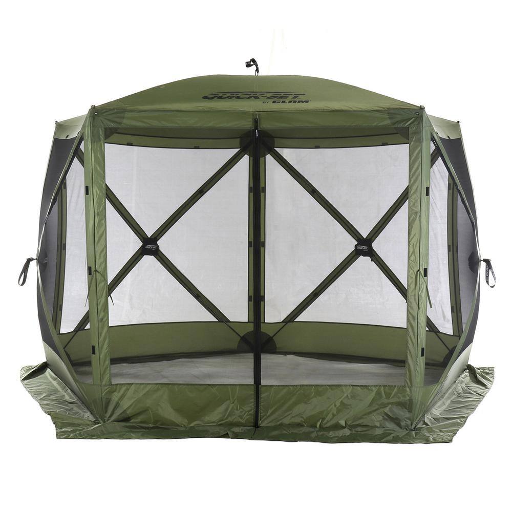 Clam Quick-Set Venture 9 ft. L x 9 ft. L Portable Camping Outdoor Gazebo Canopy Shelter CLAM-VT-15794