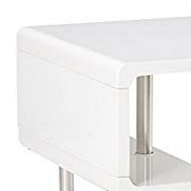 Ninove I Contemporary Style End Table， White