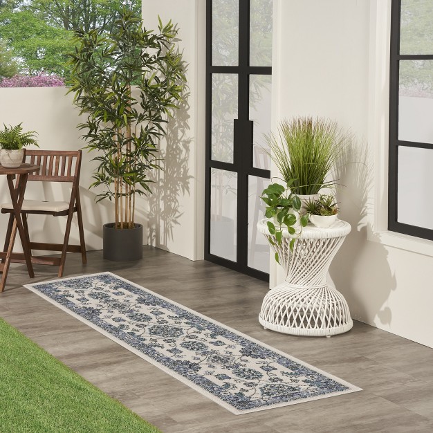 Nourison Essentials Floral Persian Indoor Outdoor Rug