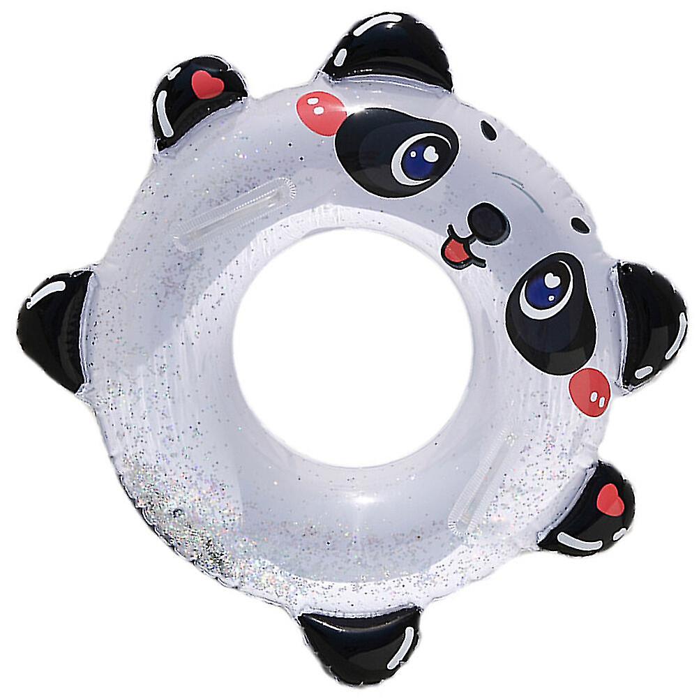 Summer Handle Swimming Ring Pool Beach Pvc Panda Inflatable Swim Ring For Kids