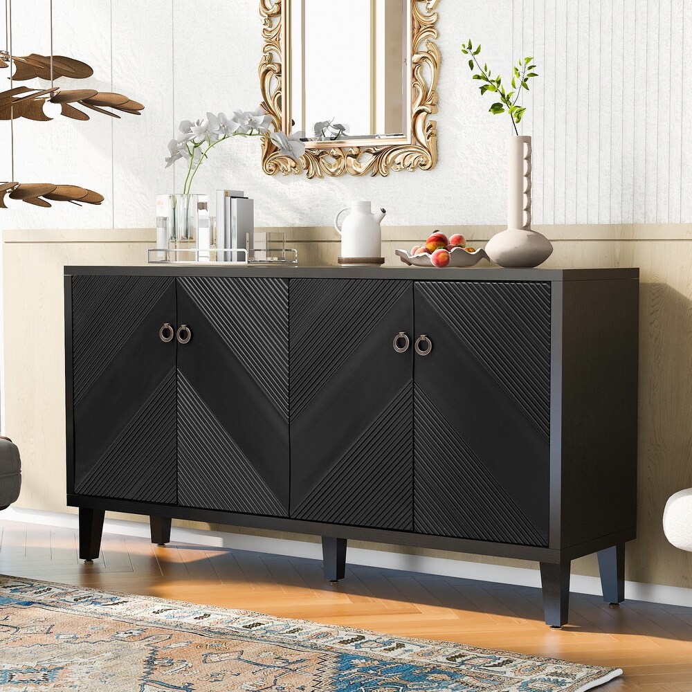 Luxury Style Storage Buffet Sideboard with Adjustable Shelves