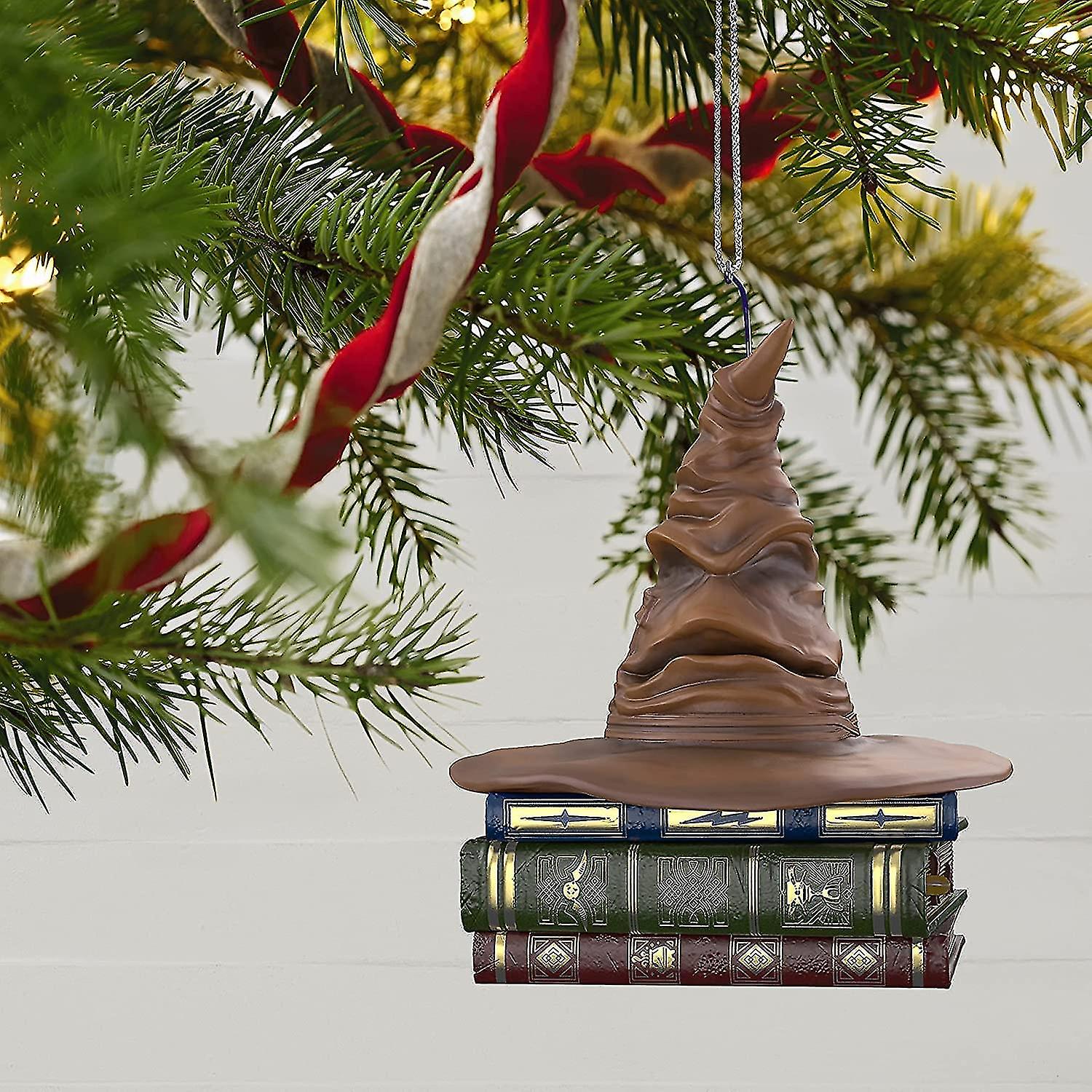 Christmas Ornament For Harry Potter Sorting Hat ，talking Sound And Motion Magic Keepsake Christmas Tree  Of Harry Potter Gifts