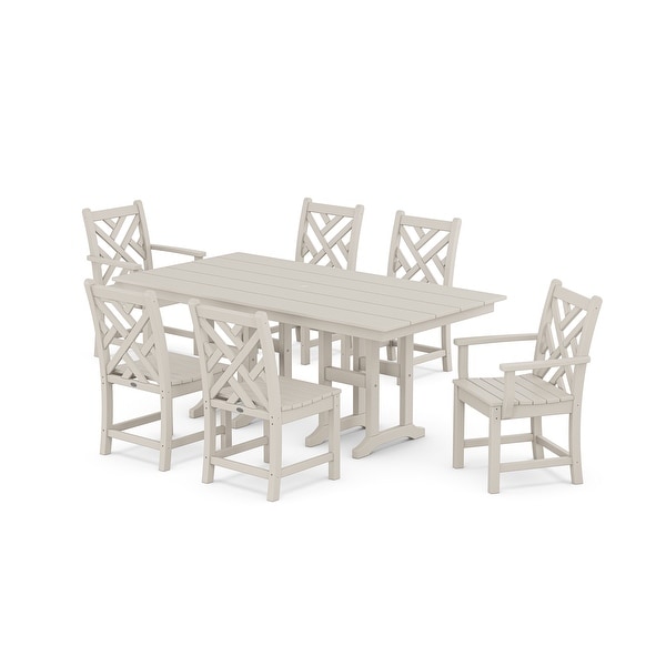 POLYWOOD Chippendale 7Piece Farmhouse Dining Set