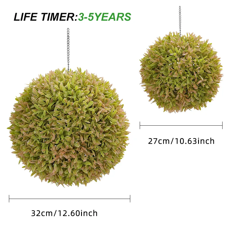 Q92 Garden Supplies Decorative Greenery Centerpieces Grass Ball Artificial Green Plant for Wedding Hotel Party Decor