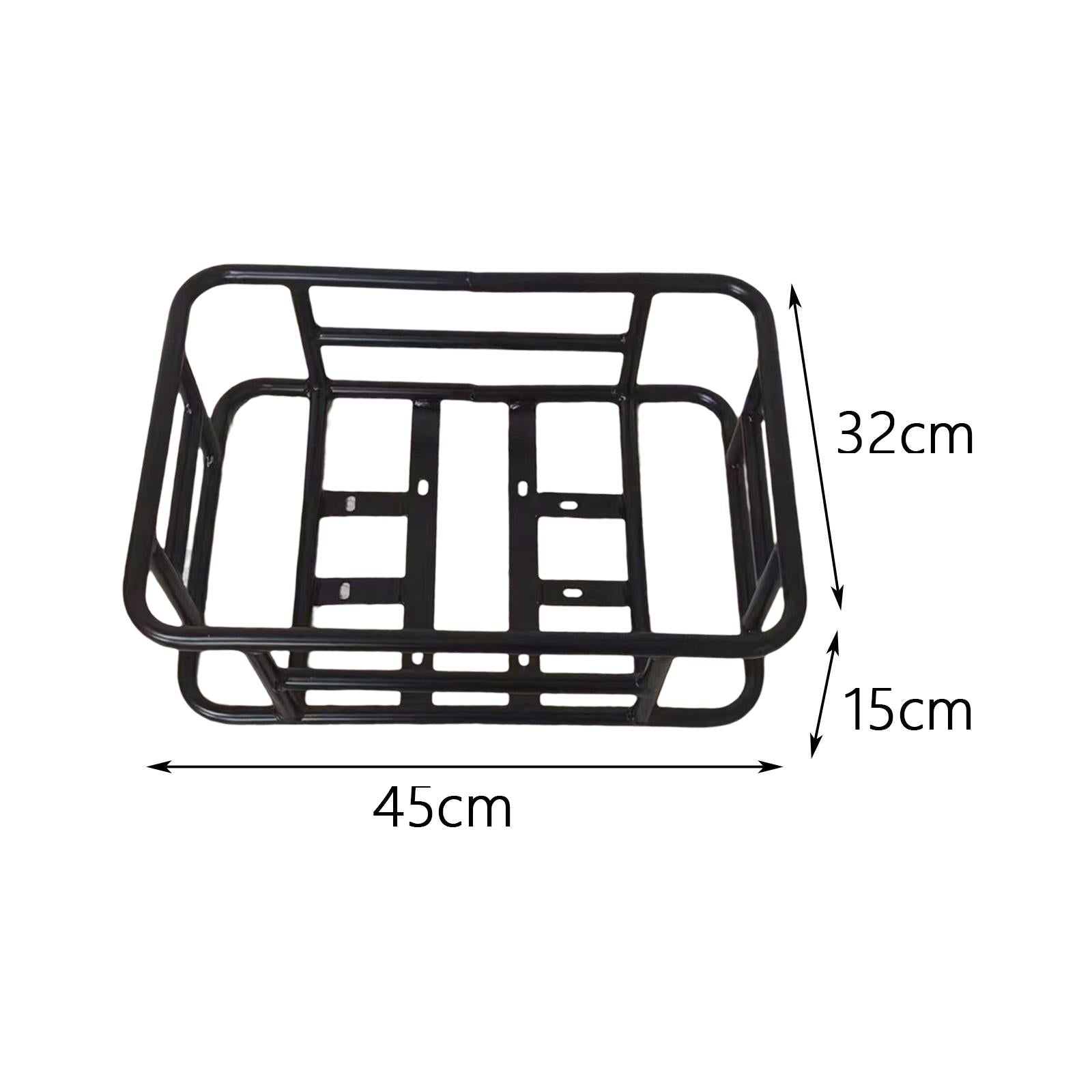 Metal Rear Basket Carrier Cycling Front Frame Bike Basket for Adults