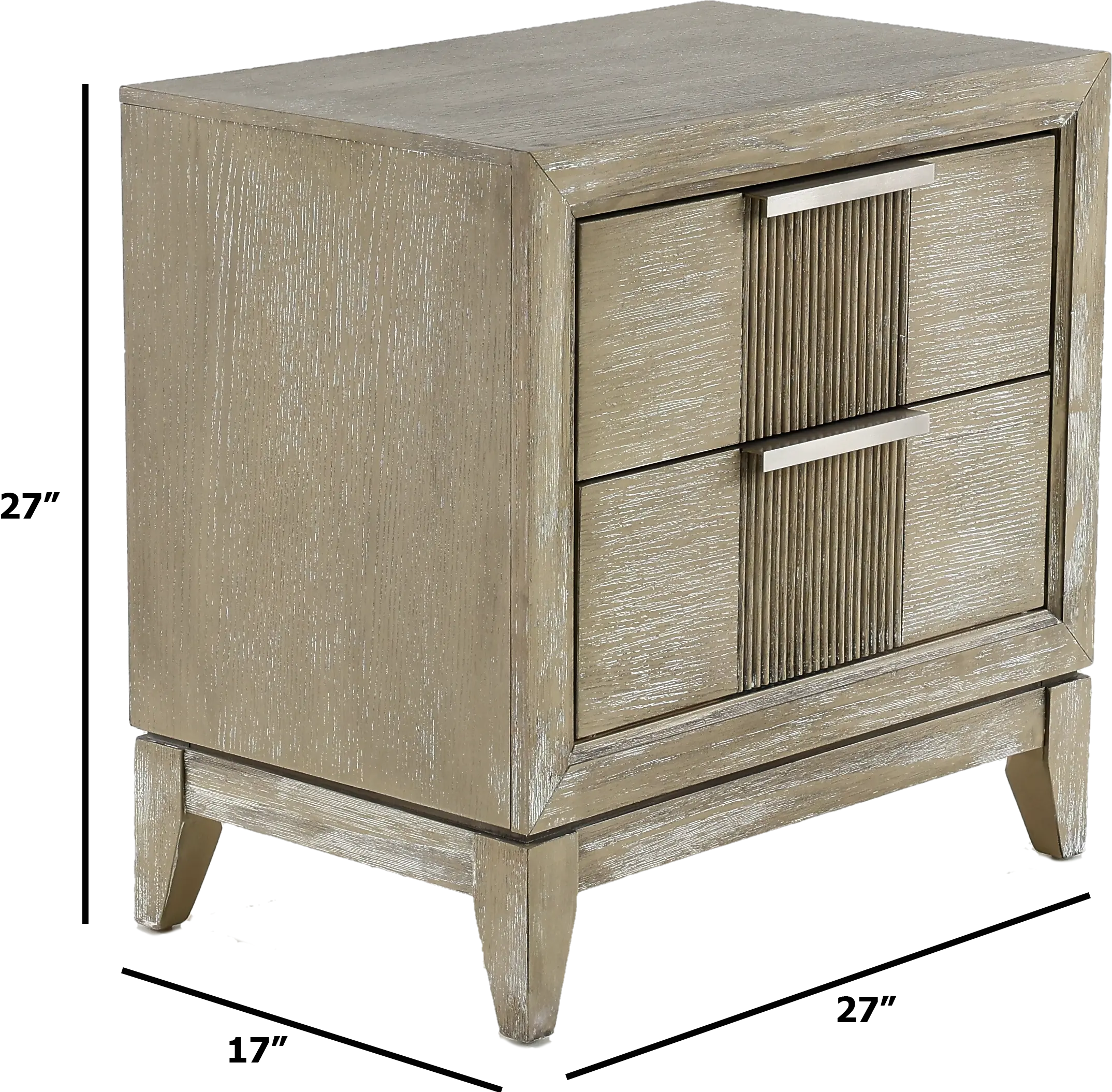 Positano Gray Nightstand