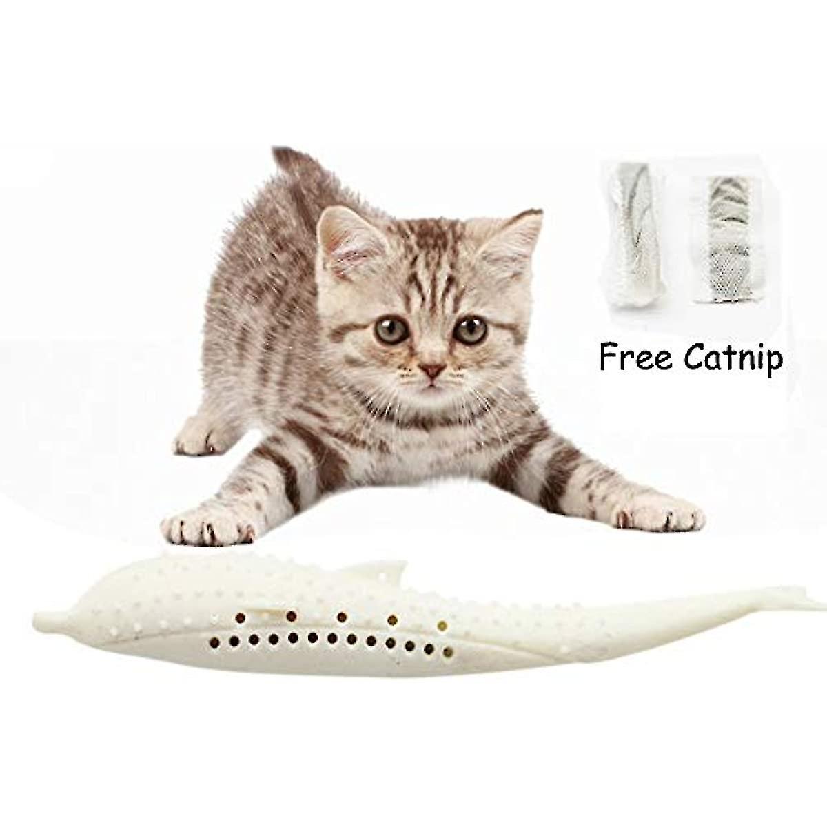 Cat Toothbrush With Catnip Silicone Catnip Fish Toys For Cat Catnip Toys Cat Chew Toys Cat Teeth Cleaning Toy Cat Stick