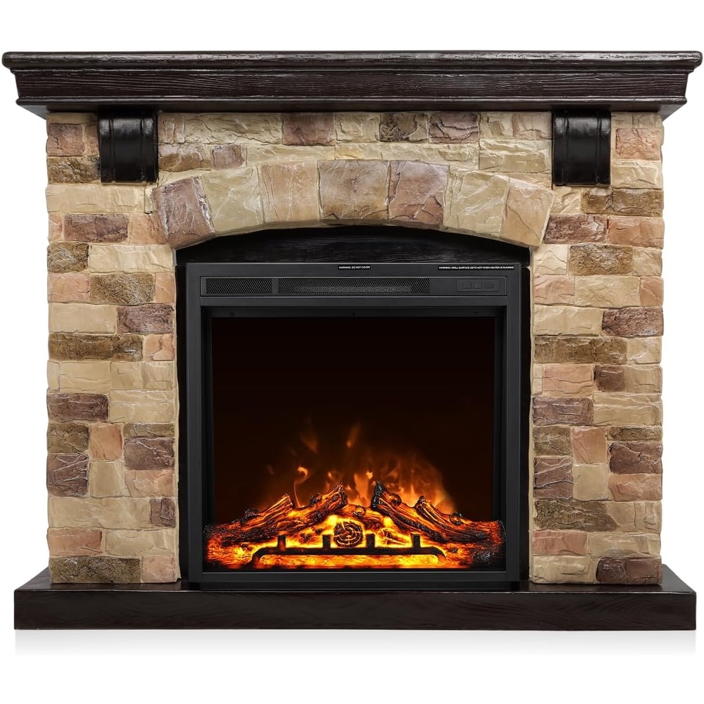 Electric Fireplace Mantel Package