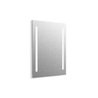 KOHLER 24 in. W x 33 in. H Rectangular Frameless Wall Mount LED Light Bathroom Vanity Mirror K-99571-TLC-NA