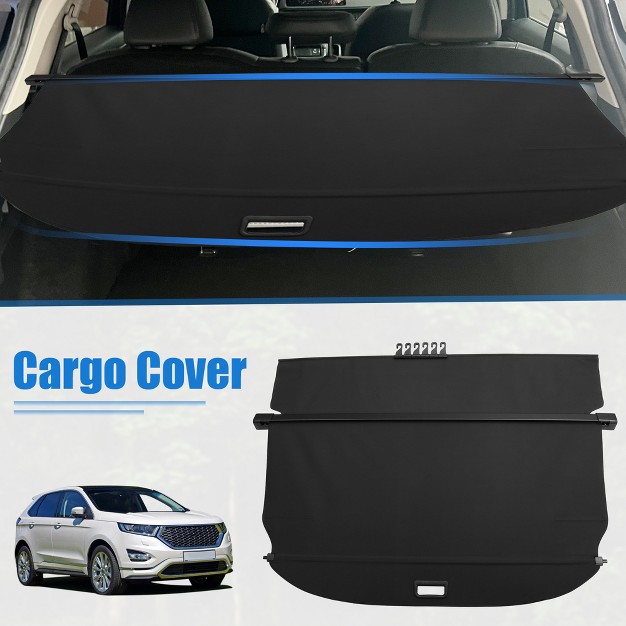 Unique Bargains Waterproof Non Slip Retractable Cargo Cover For Ford Edge 2015 2022 Black