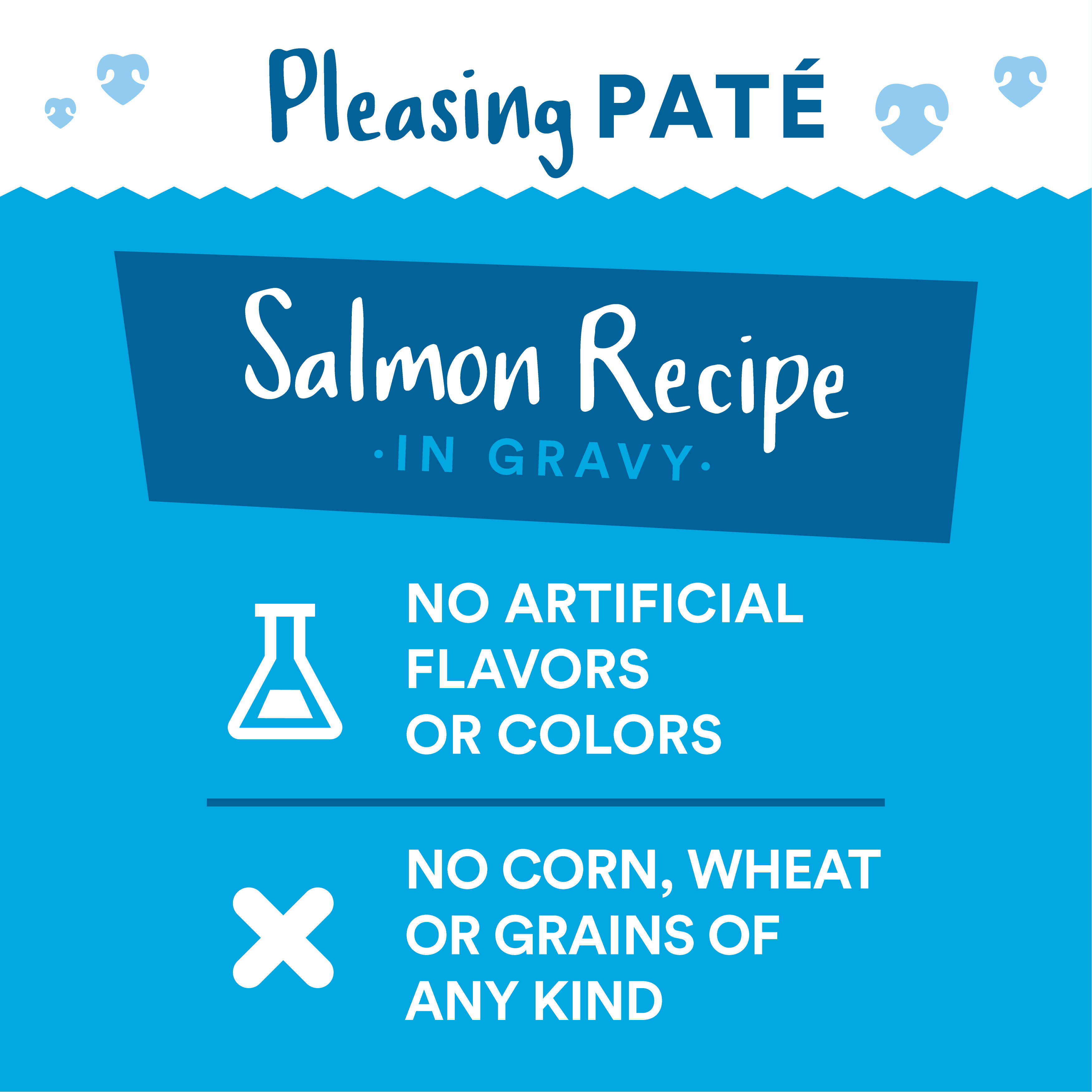 WholeHearted Grain Free Salmon Recipe Pate Adult Wet Cat Food， 2.8 oz.， Case of 12