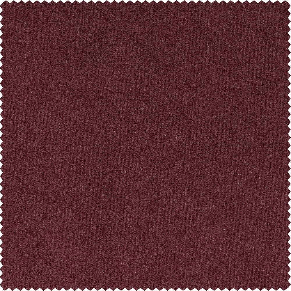 Exclusive Fabrics Signature Burgundy Velvet Blackout Curtain (1 Panel)   Luxurious Blackout Drapery for Elegant Décor