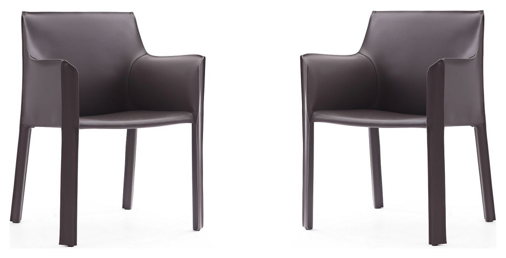 Vogue Arm Chair  Clay  Set of 2   Contemporary   Dining Chairs   by Kolibri Decor  Houzz