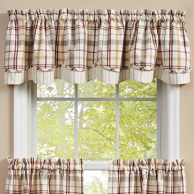 Park Designs Kingswood Lined Layered Valance 72 X 16