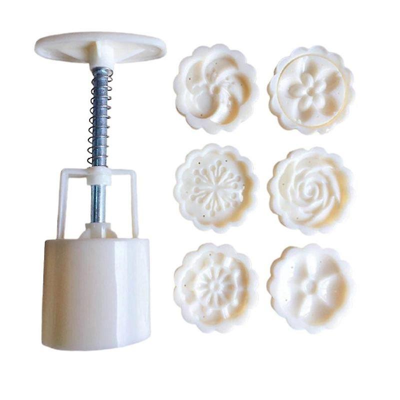 Mid-autumn Festival Mooncake Mold Moon Cake Cookie Mould Cutter Hand Pressure Food Grade Kitchen Gadget Baking Accessories