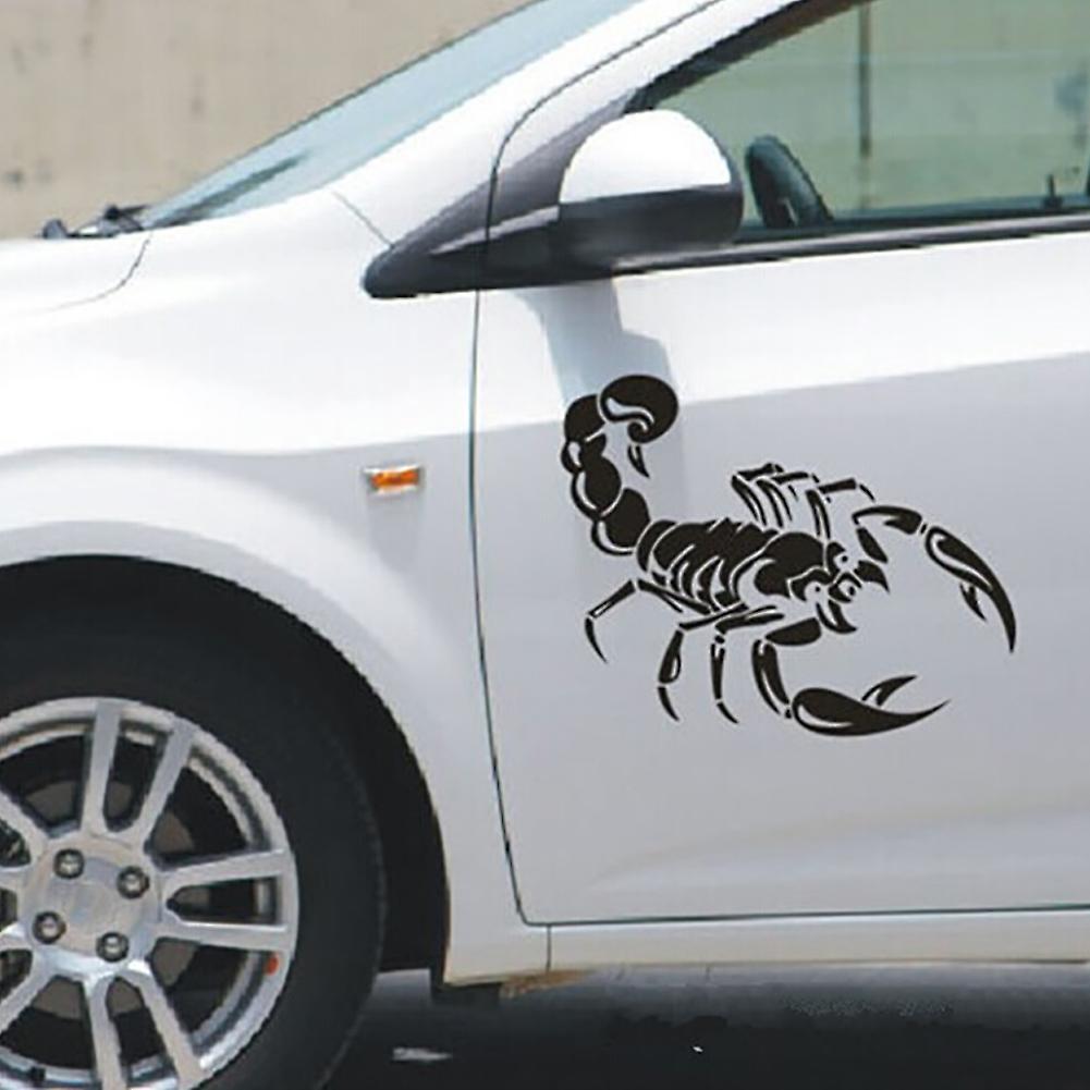 3d Scorpions Car Sticker Auto Vehicle Body Waterproof Car-styling Decal Car Trucks Bonnet Side Sticker Decoration 30cmx20cm Black