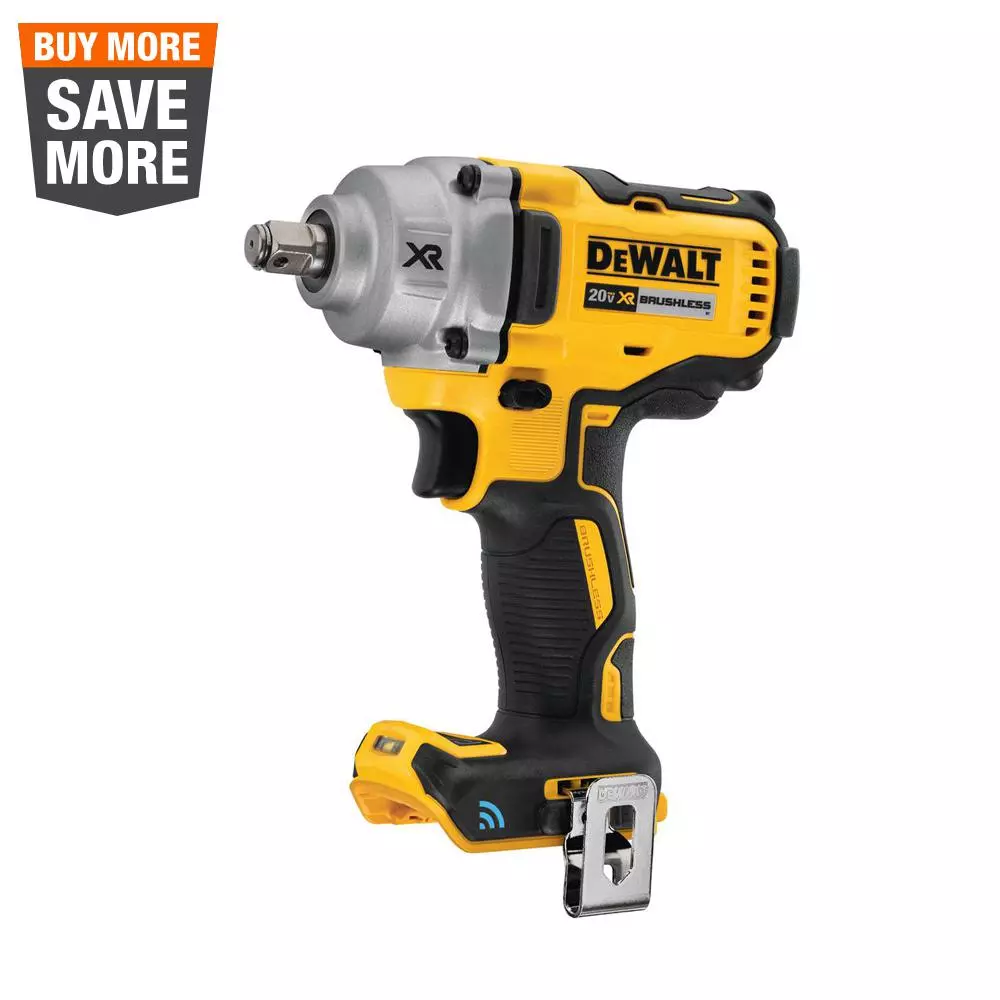 DEWALT 20-Volt MAX XR Cordless Brushless 1/2 in. Mid-Range Impact Wrench with Hog Ring Anvil and Tool Connect (Tool-Only) and#8211; XDC Depot