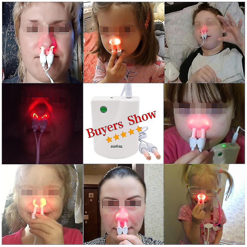 Nose Rhinitis Sinusitis Cure Therapy Nose Massage Hay Fever Low Frequency Pulse Laser Runny Sneeze Treatment Machine Health Care