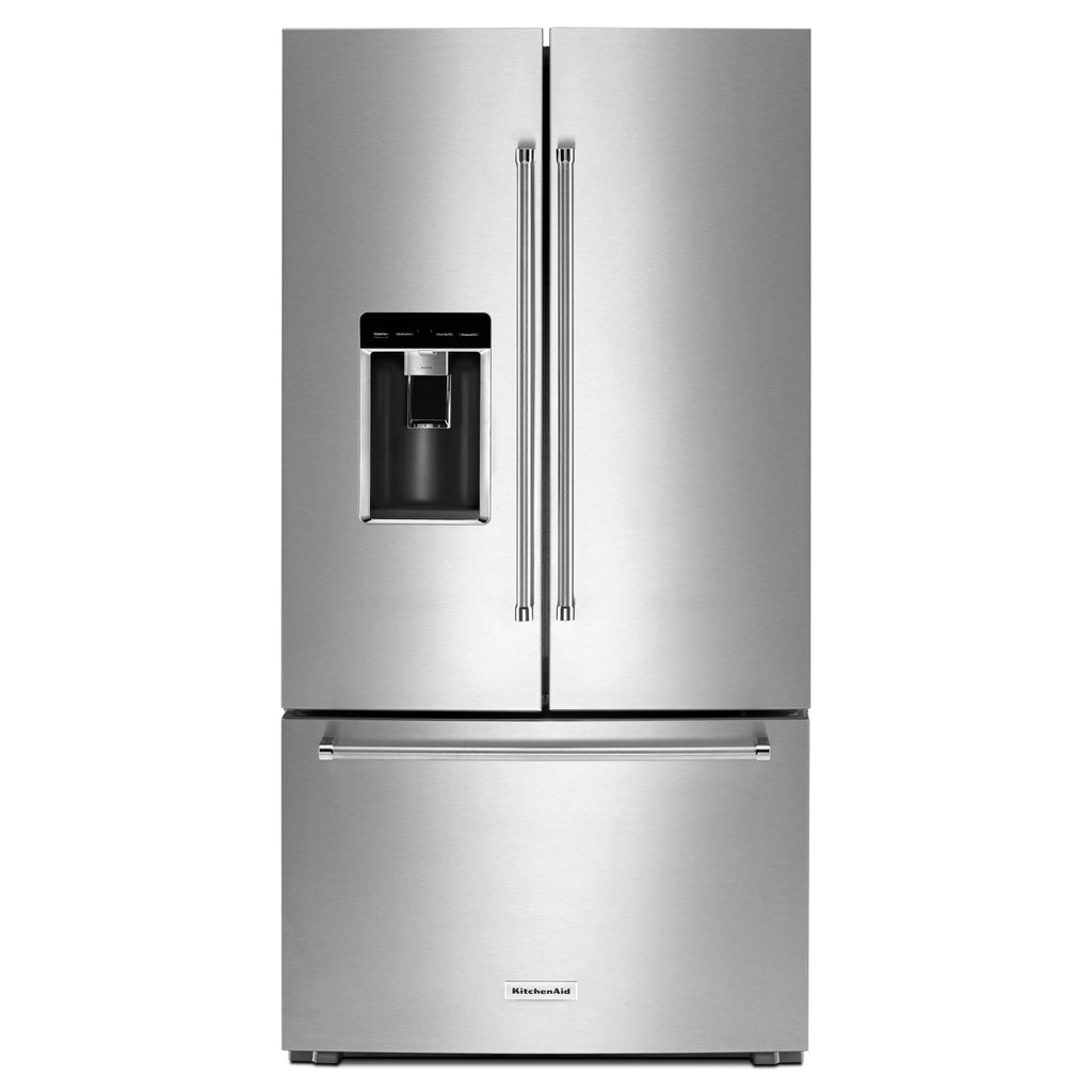 KitchenAid 238 cu ft 36quot CounterDepth French Door Platinum Interior Refrigerator