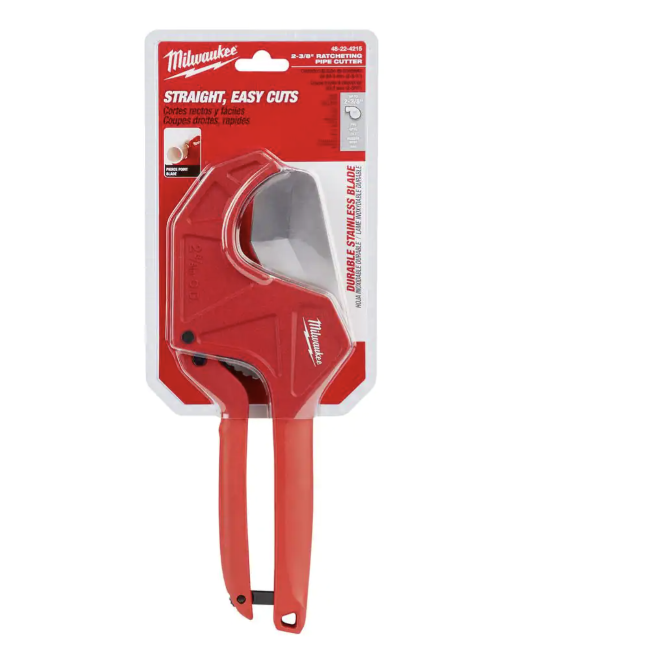 Milwaukee 2-3/8 in. Ratcheting PVC Pipe Cutter with 1 in. Mini Copper Tubing Cutter (2-PC)