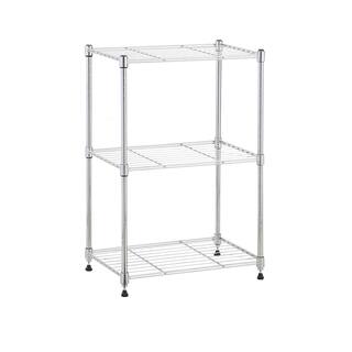 mzg Chrome 3-Tier Steel Garage Storage Wire Shelving Unit (18 in. x 26 in. x 12 in.) E304567OH301LB