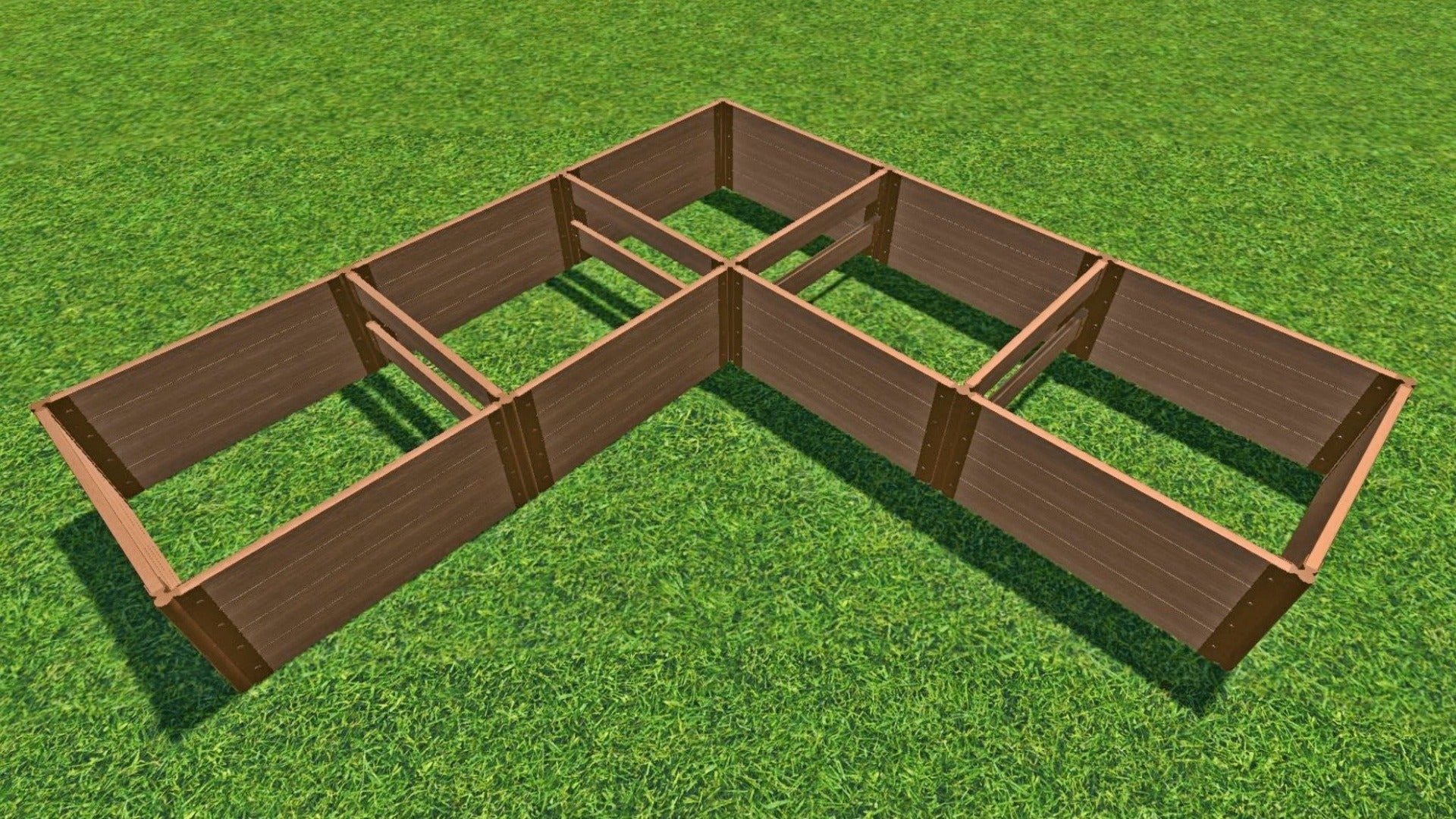 'L-Shaped' 12' x 12' Raised Garden Bed