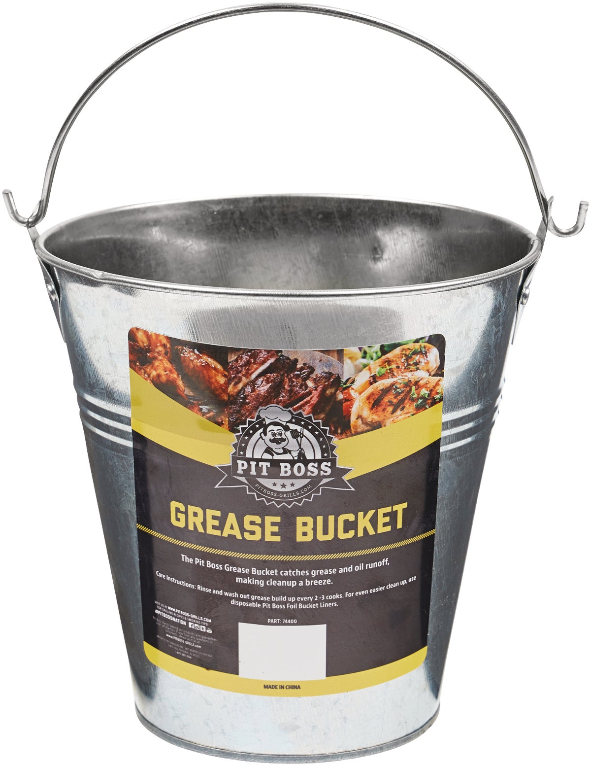 Pit Boss Steel Grease Bucket 6 In. H. X 6 In. Dia.