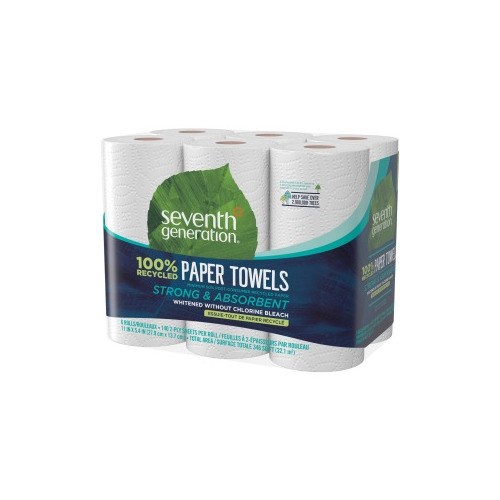 Seventh Generation 100 Pct Recycled Paper Towels  SEV13731