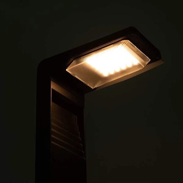 Solar Power Pathway Lights Outdoor Black Landscape Lighting