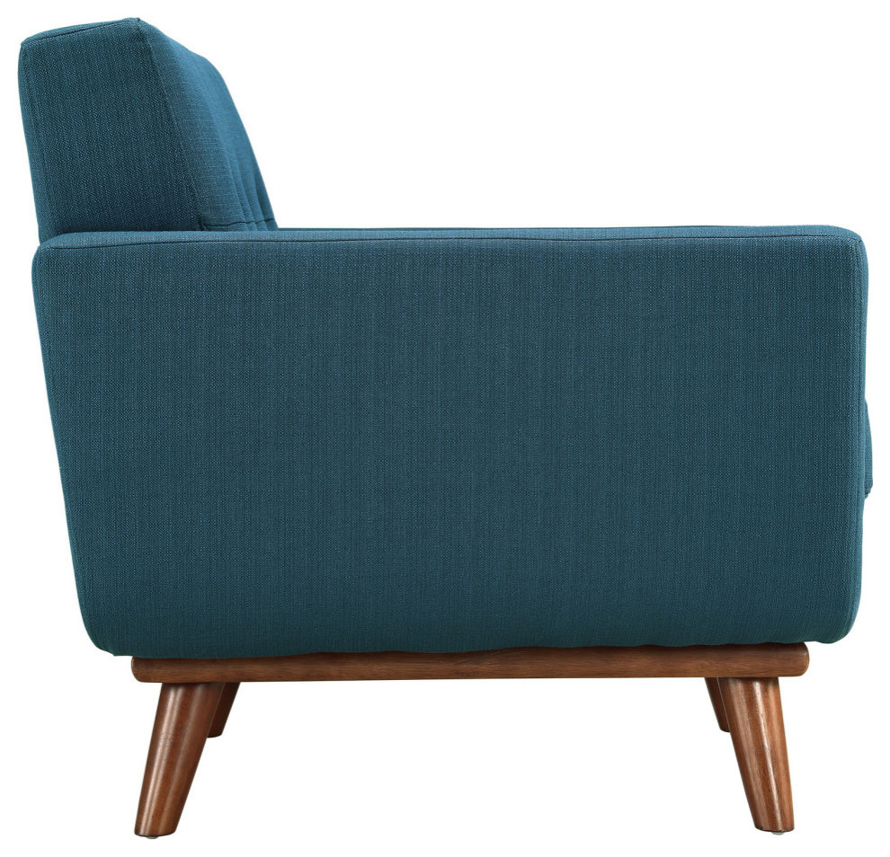 2 Piece Engage Armchair and Loveseat Set  Upholstered Fabric   Midcentury   Sofas   by Beyond Design  ampMore  Houzz