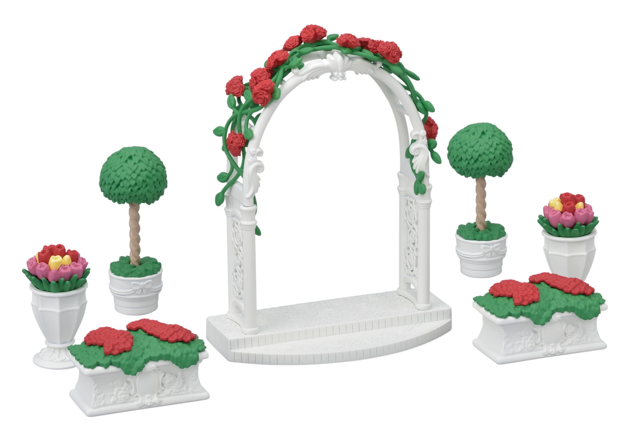 Calico Critters Town Series Floral Garden Set, Dollhouse Décor and Accessories Set