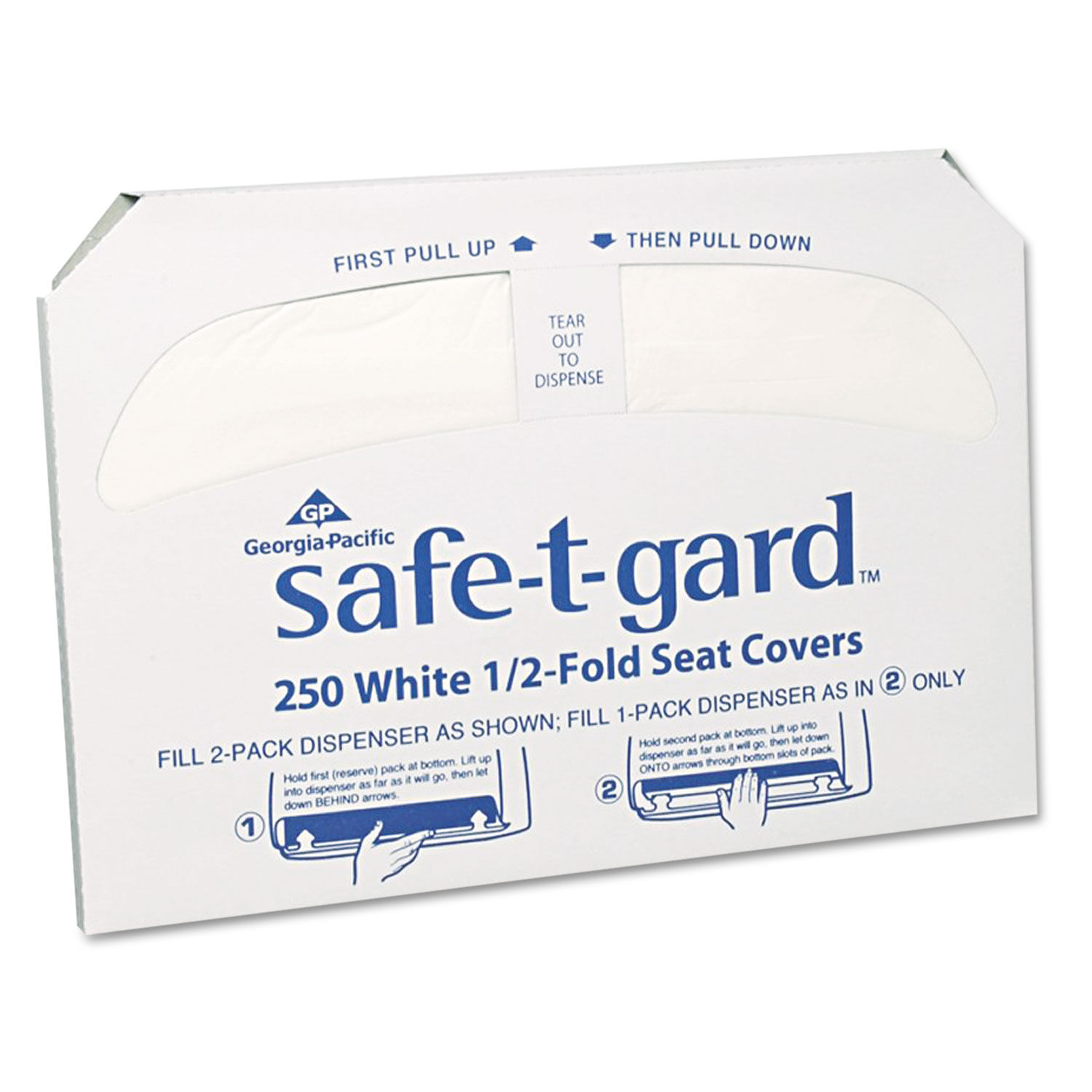 Safe-T-Gard Half-Fold Toilet Seat Covers by Georgia Pacificandreg; Professional GPC47046