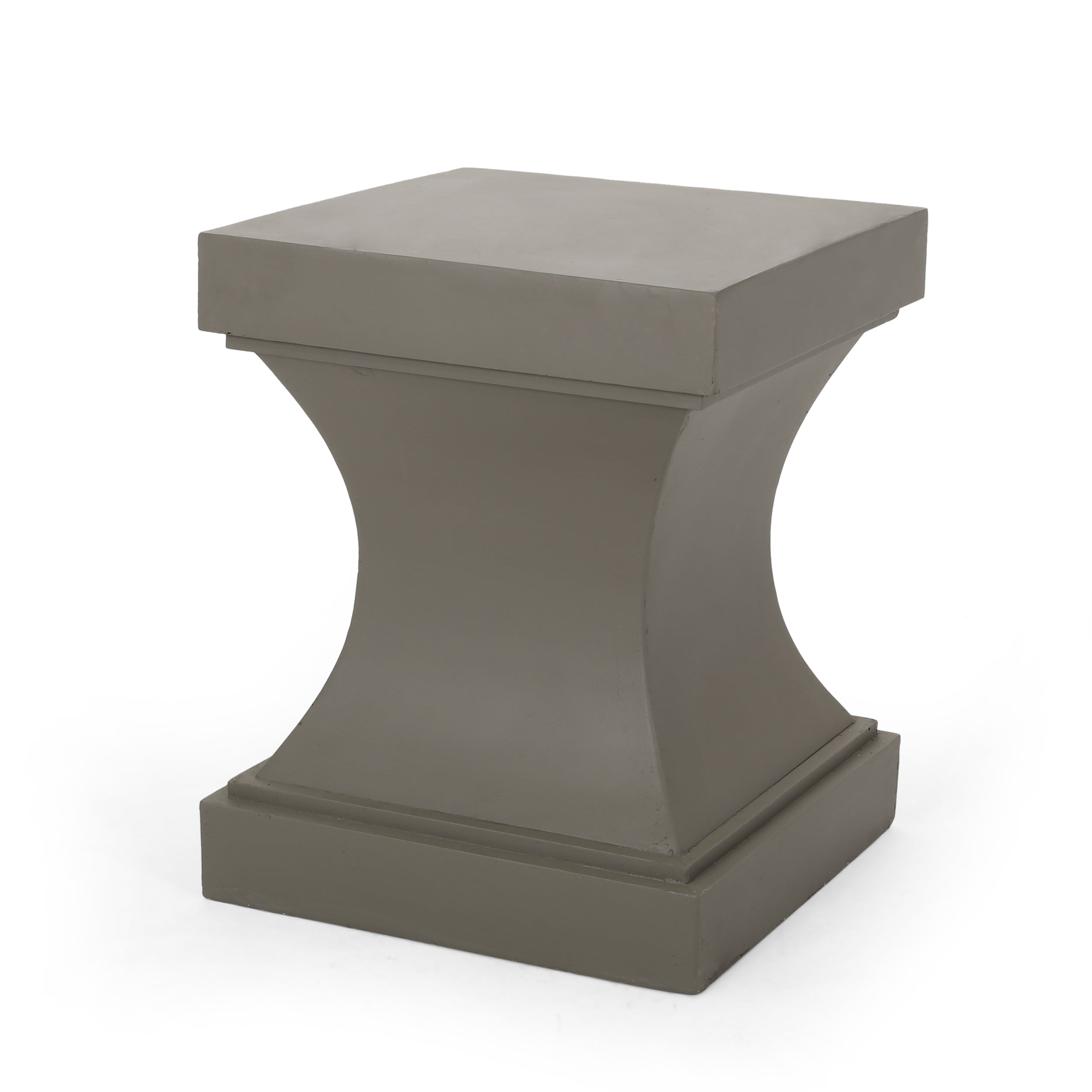 Atrass Outdoor Modern Lightweight Concrete Side Table