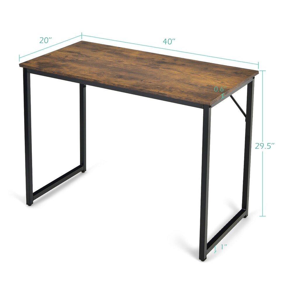 Costway Computer Desk Writing Workstation Study Laptop Table Home