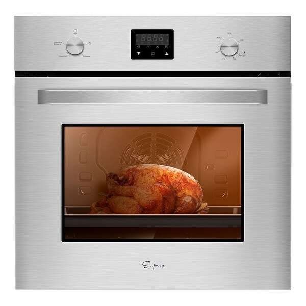 24-in Single Gas Wall Oven with Convection in Stainless Steel