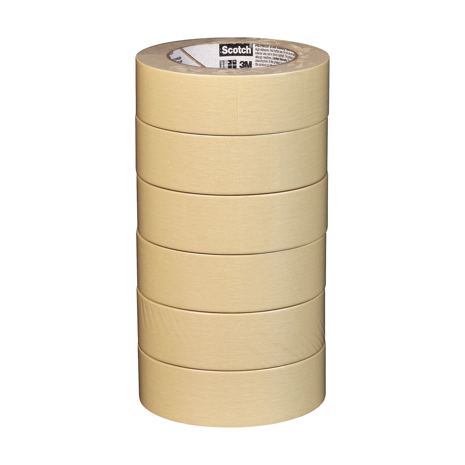 Scotch 1.41 in. W X 60 yd L Tan High Strength Masking Tape 6 pk