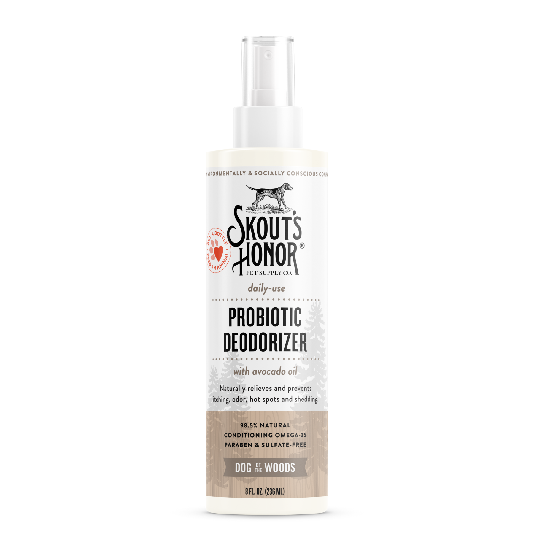 Skouts Honor Probiotic Deodorizer Spray Dog of the Woods for Dogs  C