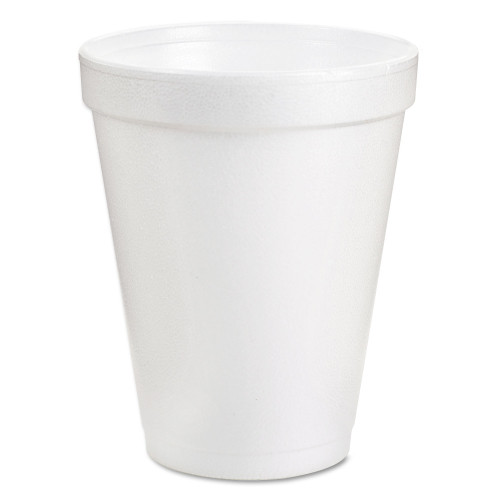 Dart Foam Drink Cups， 6 oz， White， 25/Bag， 40 Bags/Carton (6J6)