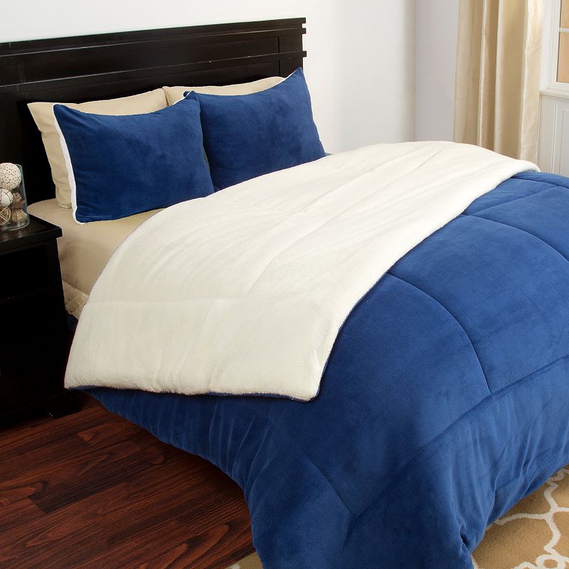 Portsmouth Home Sherpa Fleece Comforter Set