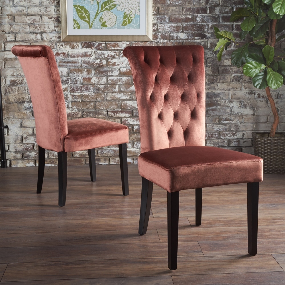 Venetian Velvet Dining Chair (Set of 2) by Christopher Knight Home