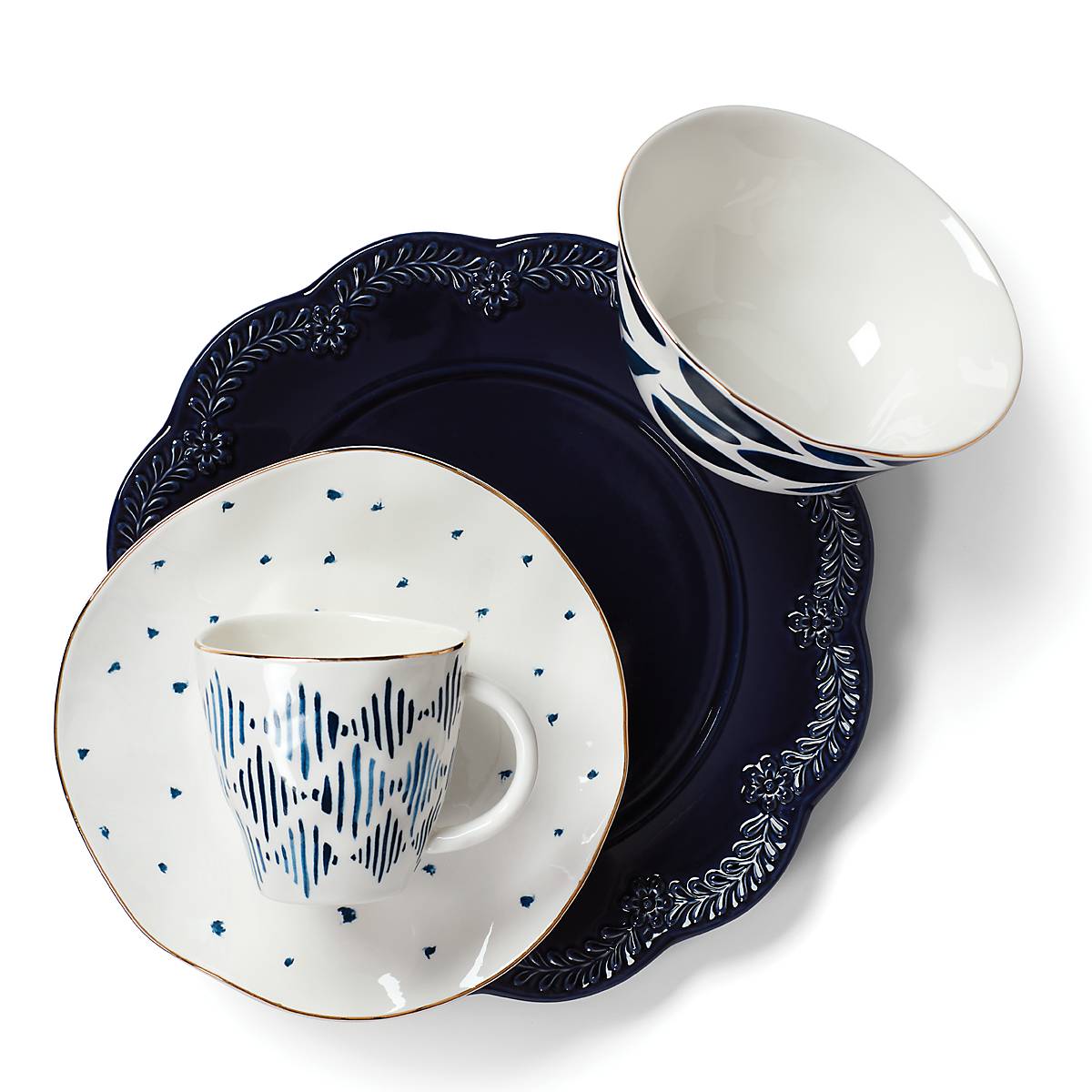 Blue Bay 4-Piece Dessert Mug Set