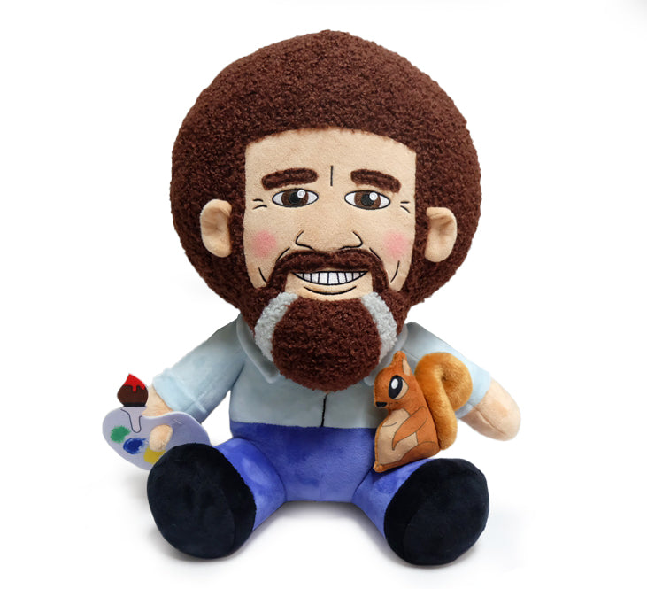 Bob Ross with Peapod the Squirrel HugMe Plush