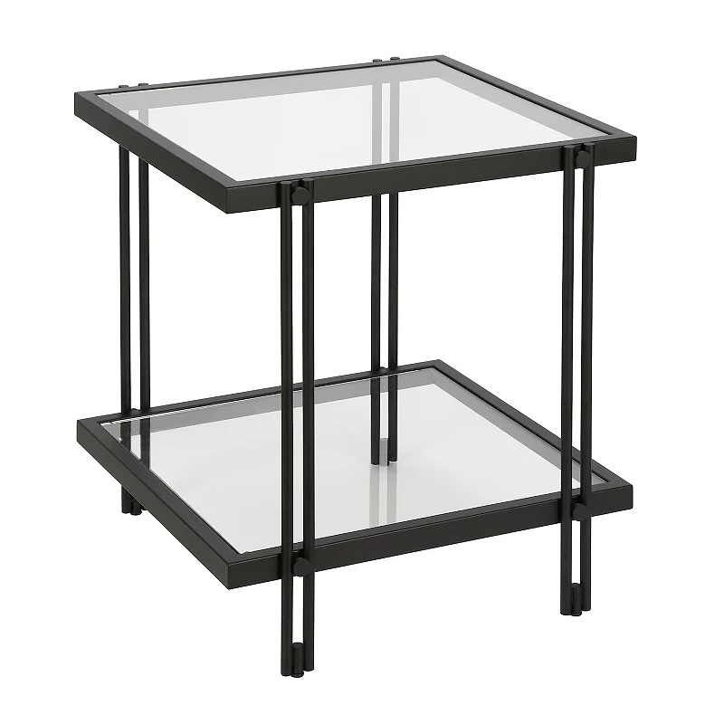 Finley and Sloane Inez 2-Tier Square Side Table