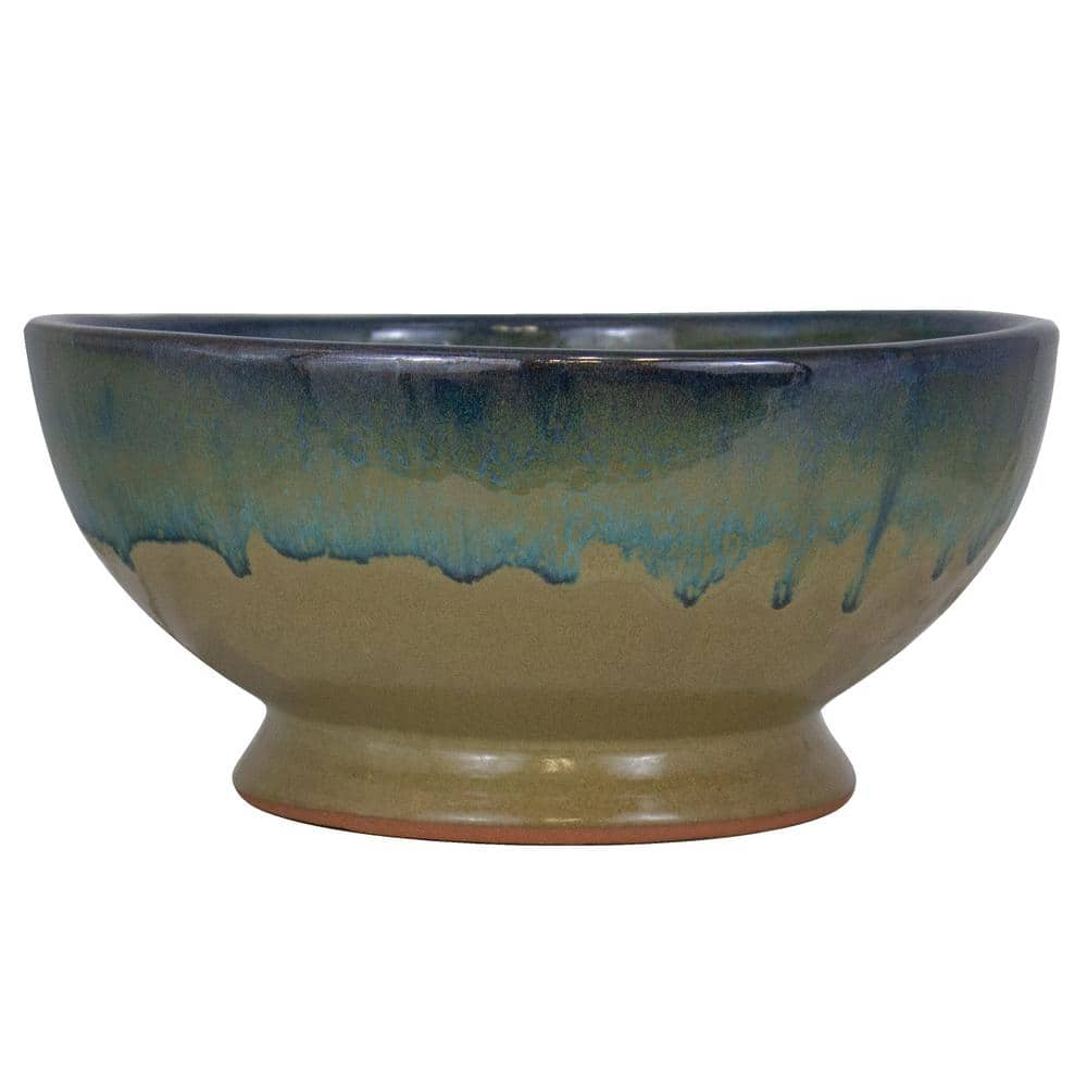 Trendspot 12 in. Dia Caspian Multi-Color Ceramic Bowl Planter CR10775-12C