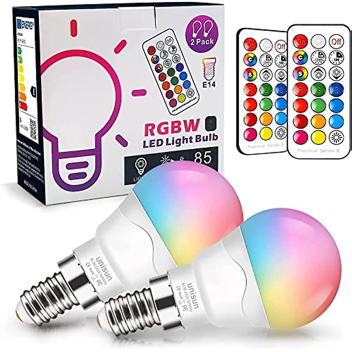 Led E14 Light Bulbs 6w (equivalent To 40w)  Rgb Colour Changing Light Bulb Dimmable Edison Screw Coloured Bulb   Night Light Bulb For Home Bar P