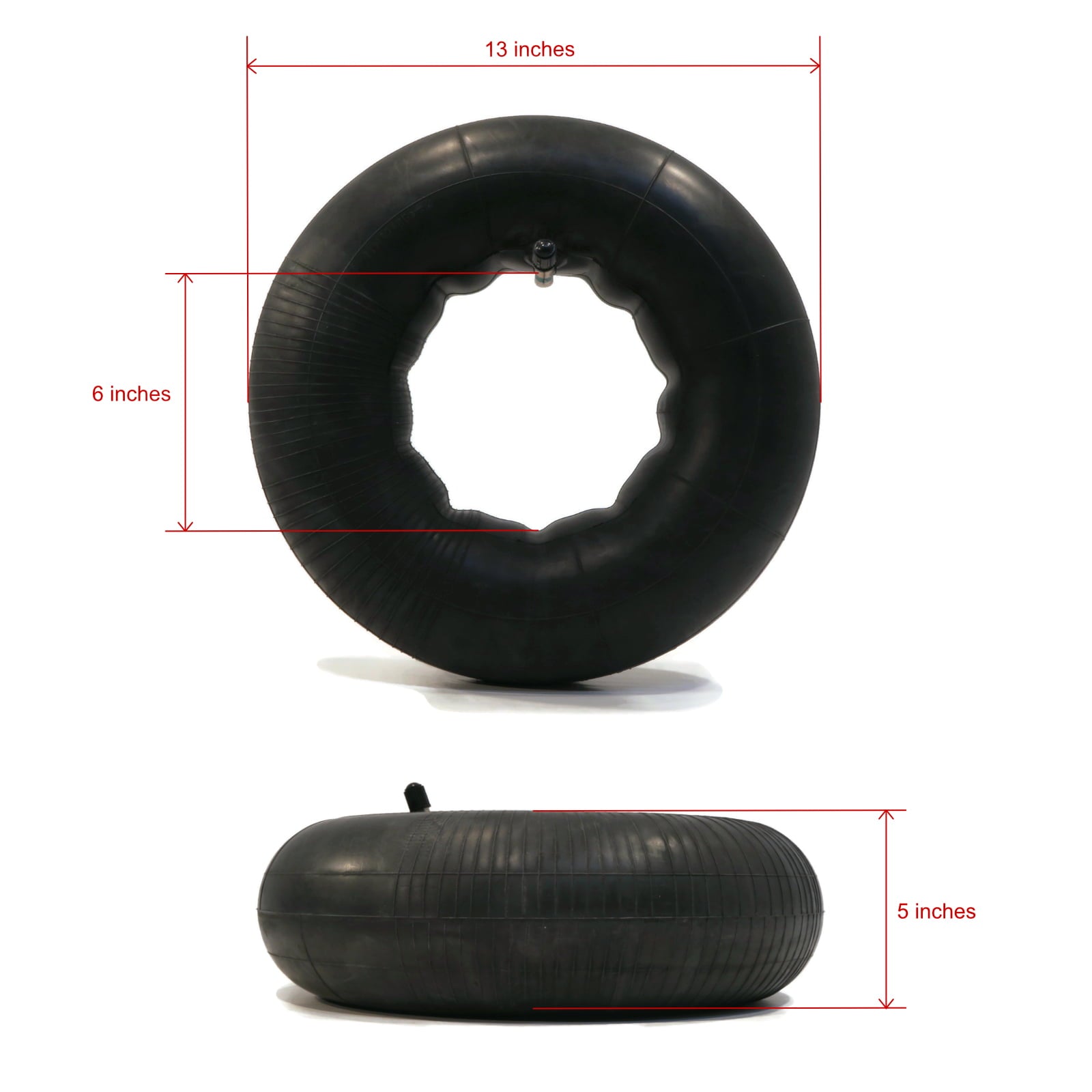 The ROP Shop | (4) Tire Inner Tubes 13x5x6 13x6.5x6 TR13 Straight Valve for Gravely Lawn Mower