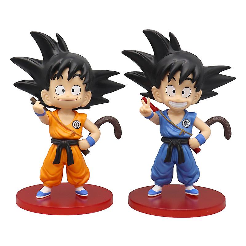 2pcs Sun Goku Anime Figurine Dragons Ballaction Figurine Toy Model