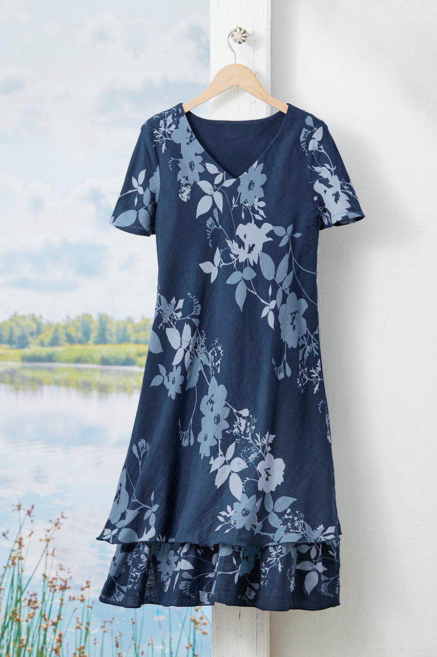 Floral Garland Gauze Dress