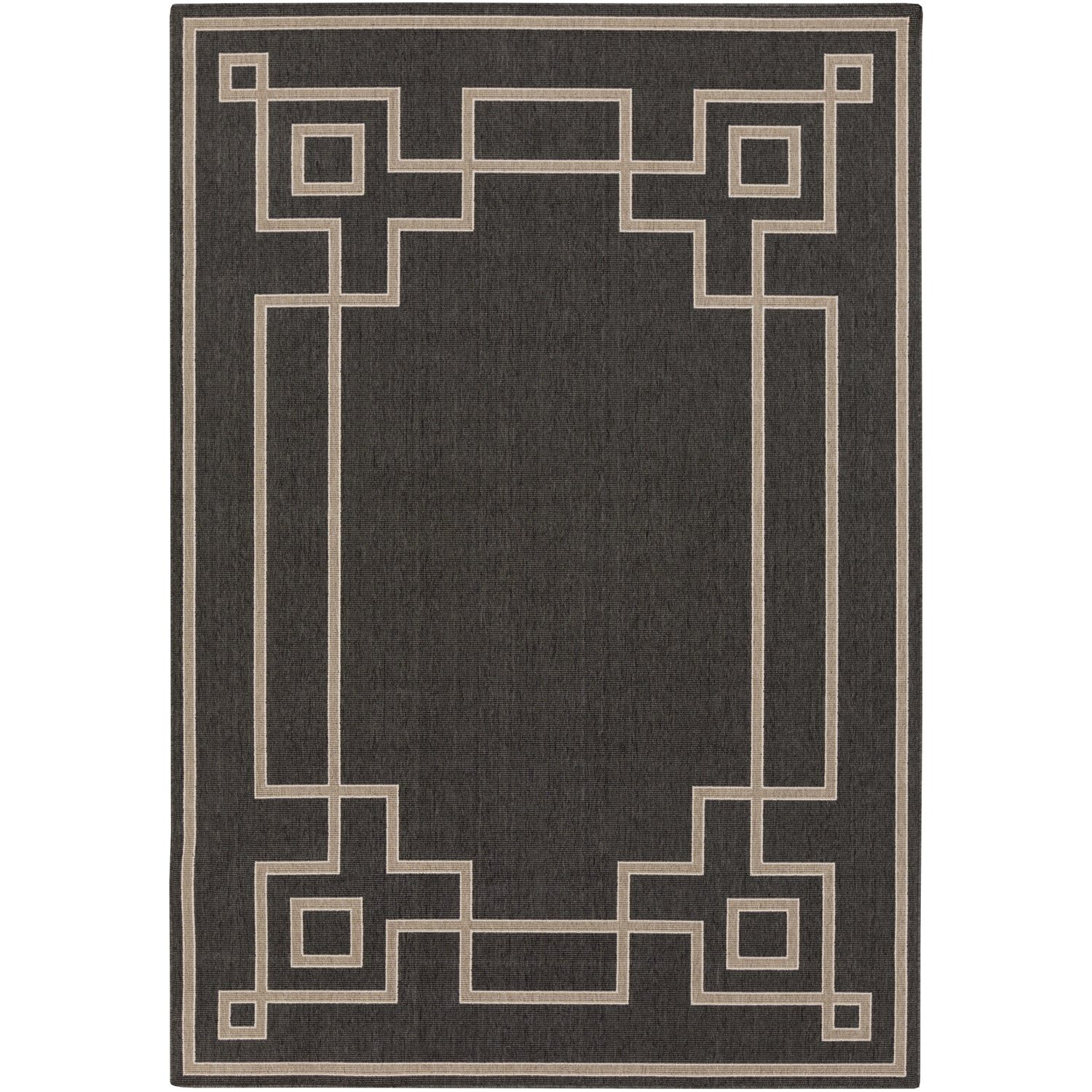 Alfresco Outdoor Rug in Navy & Camel