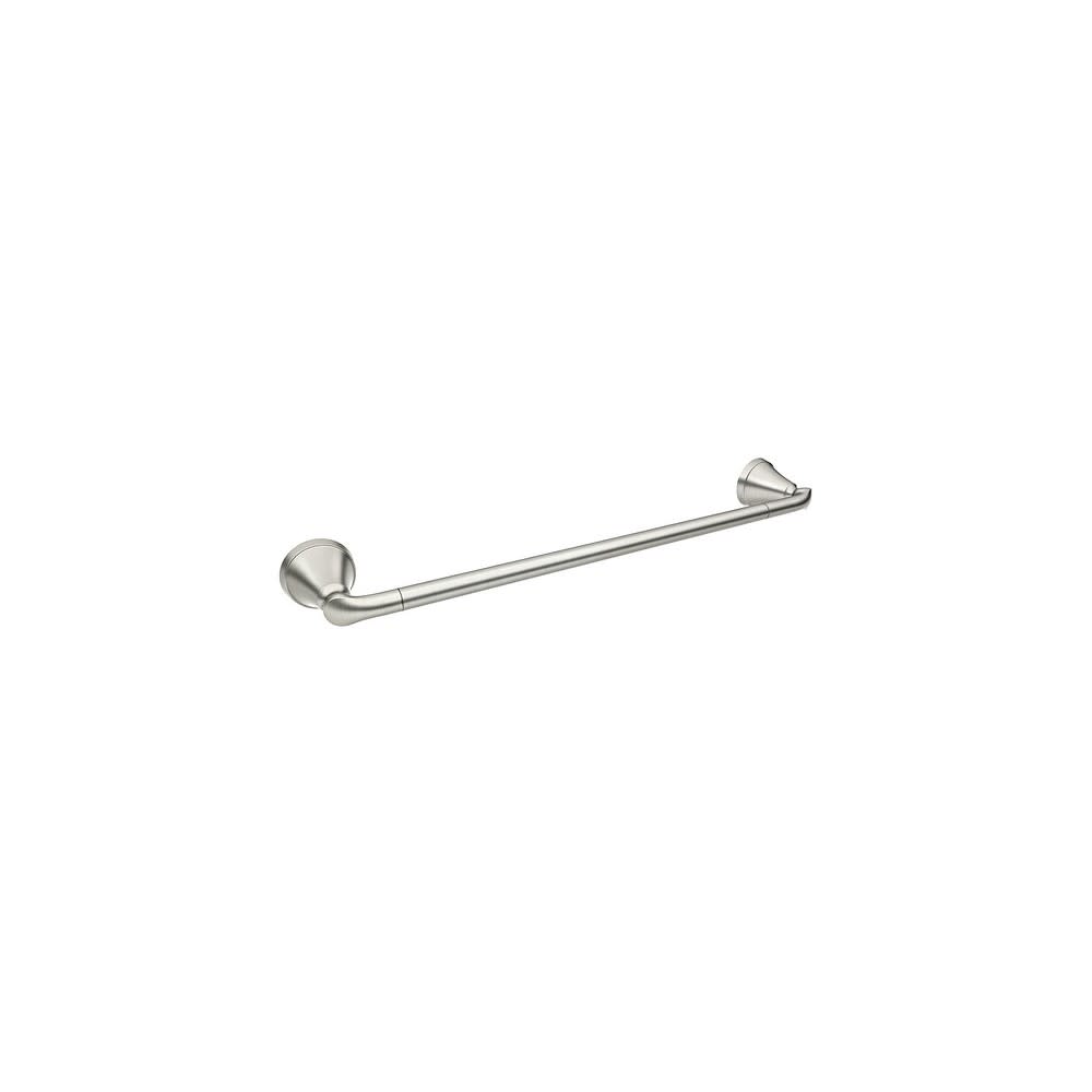 Moen Tiffin Brushed Nickel 24 Towel Bar with Press and Mark Stamp